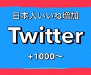 Twitter宣伝！日本人いいね1000増やします 1500円で+1000！最大4000まで増加可能 イメージ1