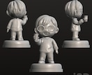 3Dプリント・プロダクト用3Dデータ制作します 製品・フィギュア原型・試作品などイラストやイメージから3Dに イメージ3