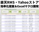 楽天RMS・ヤフーストアの作業効率化を提案します 面倒作業をExcelマクロでの自動化・効率化ツール開発します イメージ1