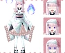 Live2Dモデル制作します キャラクターデザインからモデリングまで全て対応出来ます イメージ3