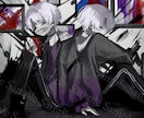 ダークで低彩度な世界観のイラストをお描きします 歌ってみた動画サムネイル・SNSアイコンなどに イメージ10