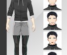 スポーツマン【表情差分5種類】立ち絵販売しますます 商用可・スポーツマンの立ち絵販売します【表情差分5種類】 イメージ1