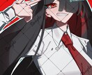 表情重視◎シンプル塗りの胸上イラストを制作します 表情や雰囲気を大切にした、シンプルな胸上イラストを制作します イメージ2