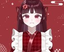 表情差分9種付き！着物メイド女の子販売いたします 【値下げ】最短即日納品！すぐにご使用いただけます イメージ7