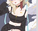 格安で可愛い厚塗りorアニメ塗り一枚絵描きます Vtuber様などにオススメ格安プラン イメージ3