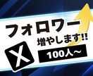 Xの日本人フォロワーを100人増やします ★振り分けOK★100人以上も対応！補償有りで安心 イメージ1