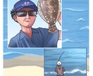 写真から似顔絵を描きます SNSアイコン、贈り物などに！ イメージ5
