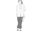 可愛くてファッショナブルなイラストを作成します お気に入りのお洋服などをアイコン風にイラストにします！ イメージ6