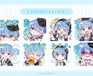 一つ2500円！可愛いミニキャラスタンプ作成します １つ2500円。Twitch,Youtube用などに！ イメージ2