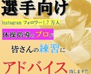 選手向け/練習動画を見てアドバイスします 1週間みっちり指導のプロがアドバイスをします!! イメージ1