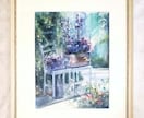 水彩/パステルで優しい色彩の絵画作品を制作します サイズ:F6/額付/挿絵/表紙絵/お部屋に飾る絵/贈答用 イメージ3