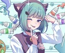 サムネイルや歌ってみた、立ち絵等をお描きします 動画や配信などに！目を引く可愛いキャライラストが得意です！ イメージ3