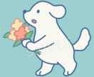 完成品 ◎ シンプル動物イラストを販売しています 透過と2枚セット◎カスタマイズ(有料)◎商用利用可(有料)◎ イメージ1