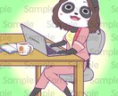 動物のポップ・キュートな擬人っぽいイラスト描きます HP・ブログ・SNS等のアイコンや、皆様のペットに是非どうぞ イメージ4