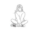 可愛い女の子のアイコン描きます シンプルかわいい、韓国風のイラストです♪ イメージ4