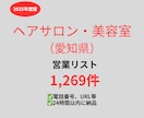 美容室（愛知）の営業リストを提供いたします 最新！2025年度版を24時間以内に納品 イメージ1
