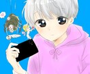 SNSにオススメ！！カワイイ系のアイコンを描きます ペアアイコンや似顔絵も対応します！ イメージ1