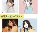 シンプル線画でお洒落な似顔絵お描きします 髪型や服の変更OK！SNSアイコン、名刺などに◎ イメージ6