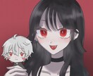 夢絵も可！可愛く目を惹くSNSアイコン描きます 最短1日！美少女やあなたの推しと一緒のあなただけのアイコン イメージ3