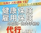 社会保険と雇用保険の資格取得・喪失手続き代行します 社会保険・雇用保険の手続き【料金3,000円（最大３名分）】 イメージ1