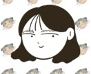SNS/アイコン 好きなものと一緒に似顔絵描きます 全身イラストも込み！あなたの好きなもので背景をお描きします！ イメージ3