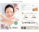女性向けキラキラなデザイン！プロが提案します おまかせ大歓迎！レイアウトラフ不要！チラシ広告・DM等 イメージ5