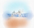 お気に入りの写真をイラストに起こします 思い出の写真を線画にてお描き致します。 イメージ1