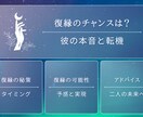 彼・彼女の気持ち、復縁のアドバイスをします もう一度、愛を取り戻せる鍵、復縁への扉を開ける魔法の言葉。 イメージ1