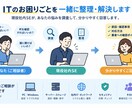 ITのお困りごとを一緒に整理・解決します 現役社内SEが一緒に悩んで整理します イメージ1
