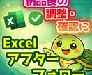 Excel作業のアフターフォローを対応します 過去にご購入いただいた方向けのサポート用 イメージ1