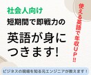 社会人向け 短期間で即戦力の英語が身につきます 一度覚えたら忘れない！聞き取れ話せる英語マスタープログラム イメージ1