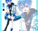 オリジナルキャラクターの立ち絵イラスト制作承ります 可愛いからかっこいいまで！大まかなパーツ分け可能 イメージ3