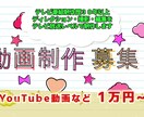 動画制作（YouTubeなど）を請け負います テレビ番組ディレクター歴２０年以上の経験と技術を提供します イメージ1