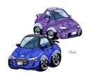 キュートな車のイラスト描きます アイコンや名刺、ちょっとした挿絵等に是非! イメージ3