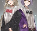 萌え系のイラスト描きます 自分のイラスト　キャス画など欲しい方に！！ イメージ1