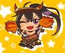 デフォルメ可愛いアイコン作成します キラキラはっきりアイコンで目立つ！SNSやLINEアイコン イメージ1