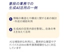 生成AIで進めるWebサイト改善をサポートします Web制作実務経験を活かしたアドバイスをテキストや資料で提供 イメージ3