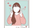 お写真をお洒落なカラーシルエットにします お気に入りのポーズで可愛いシルエットイラストを♡ イメージ3