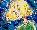 水彩絵の具でふんわり可愛いイラスト描きます 透明水彩ならではの柔らかい雰囲気を演出します！ イメージ6