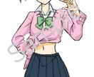 SNSアイコンに！厚塗りポップ人物イラスト描きます SNSアイコンや1枚絵に！厚塗りポップなイラスト描きます イメージ3