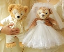 ウェルカムベア衣装お作りします 結婚式、前撮り等の衣装ぬいぐるみサイズでお作りします イメージ1