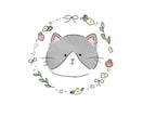 かわいいネコのアイコンイラストをかきます ペットでも好きなネコでも大丈夫！ イメージ1