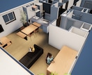 マンション住戸プランおよびリノベプランを作成します ～2次元図面とともにパースも作成し図面を３次元化します。～ イメージ2