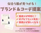 あなたの好みから似合うブランド＆コーデを提案します 何を選べばいいのか、どの店を探せばいいのかが分かる提案シート イメージ1