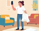 集中してお掃除・お片付け付き合います お電話で一緒に掃除しませんか？ イメージ1