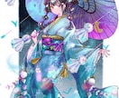 物語や世界観のある、一枚絵お描きします 和風で儚いイラストが得意です。商用利用ok イメージ1