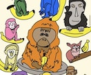 動物をモチーフにオリジナルキャラクターを制作します POPで親しみのあるキャラクターをデザインします イメージ3