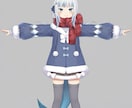 Vtuberモデルの立ち絵を三面図化します イラストレーター様への参考資料としてご活用ください！ イメージ2