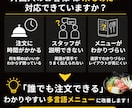 飲食店向け外国語メニュー作成します 英語・中国語・韓国語対応◎外国人対応に イメージ2