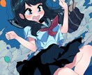 背景つき女の子イラストを描きます キャラ＋背景を作画したイラストを描きます！使用用途は自由です イメージ1